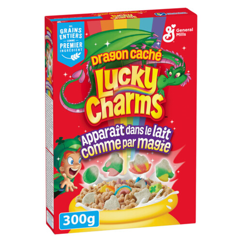 General Mills Lucky Charms Breakfast Cereal with Marshmallows, Whole Grains  - 300 g