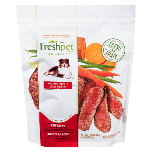 Freshpet Select Dog Food Roasted Meals  Beef Recipe With Garden Vegetables 680 g