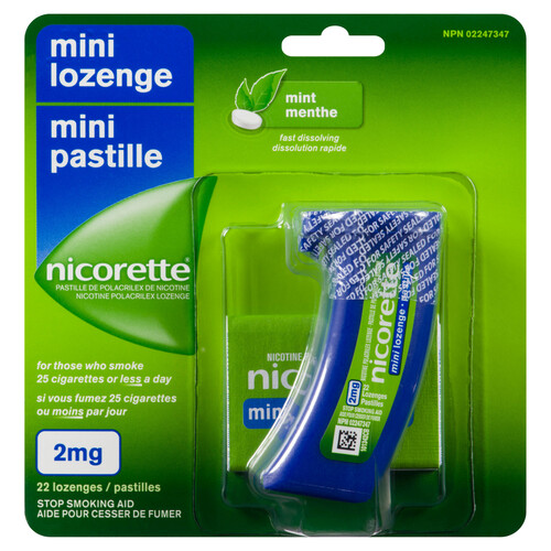 Nicorette Mini Lozenge 2mg Fresh Mint 22 Lozenge