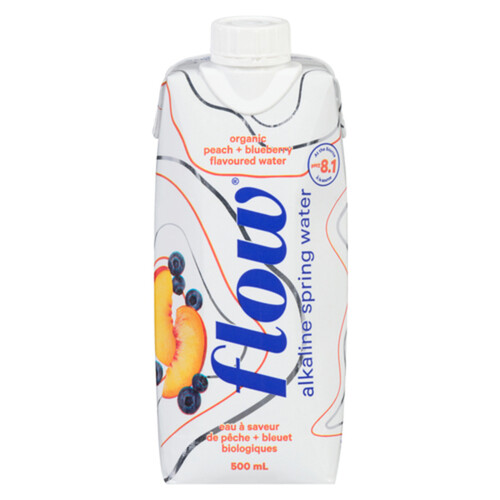 Flow Organic Spring Water Peach Blueberry 500 ml