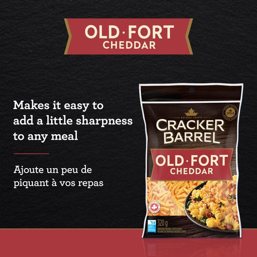 Cracker Barrel Shredded Cheese Old Cheddar 320 g