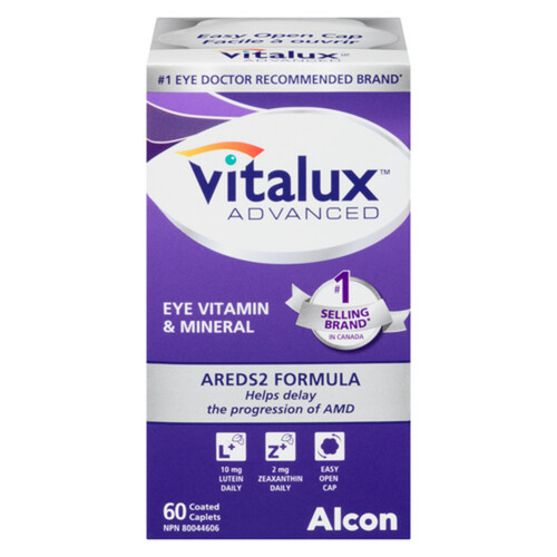 Vitalux Advanced Eye Vitamin & Mineral Coated Caplets 60 Count