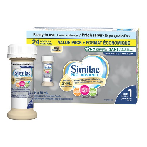 Similac Pro-Advance Step 1 Milk-Based Iron-Fortified Infant Formula 24 x 59 ml