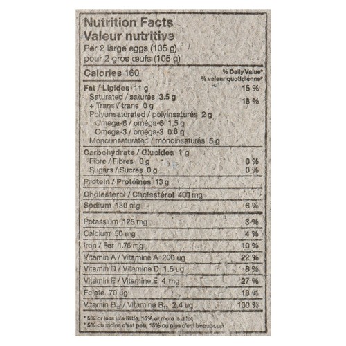 Conestoga Farms White Eggs Free Run Omega-3 Large 18 Count