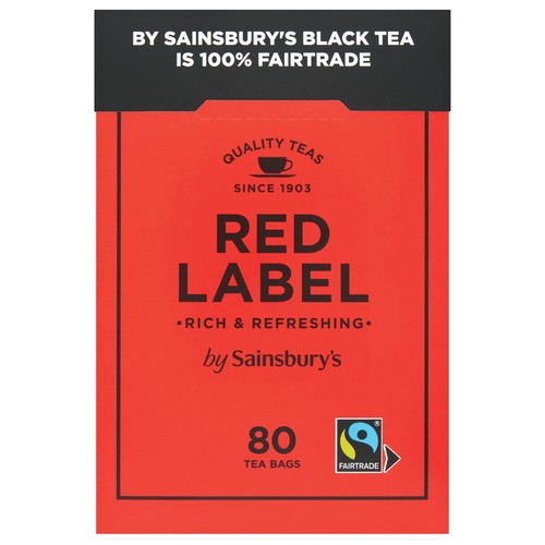 Sainsbury's Red Label Black Tea 80 Tea Bags
