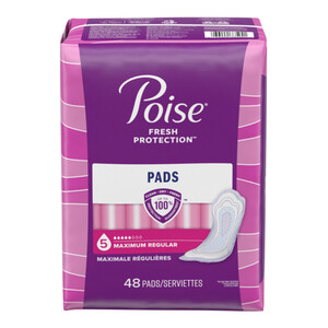 Poise Pads Regular Length Maximum, 48 Pads - , Health & Beauty, Personal Care