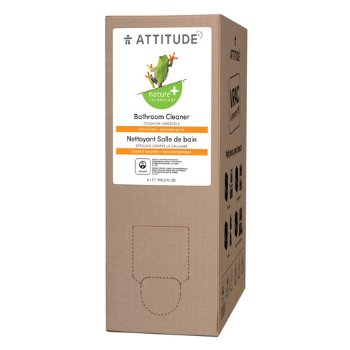 Attitude Nature Technology+Bathroom Cleaner Citrus Zest 4 L