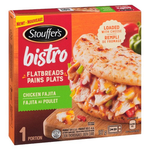 Stouffer's Frozen Meal Flatbread Chicken Fajita 187 g