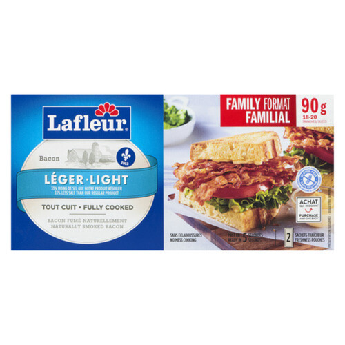 Lafleur Bacon Precooked Less Salt 90 g