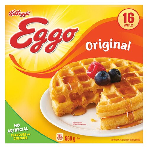 Kellogg's Eggo Frozen Waffles Original 560 g