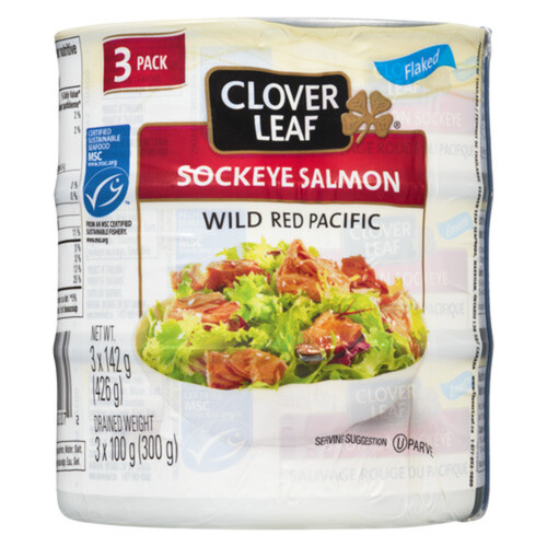 Clover Leaf Sockeye Salmon Flaked 3 Pack 426 g