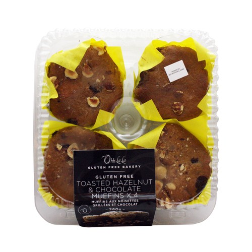 Ohh La La Gluten-Free Muffins Toasted Hazelnut Chocolate 4 x 90 g