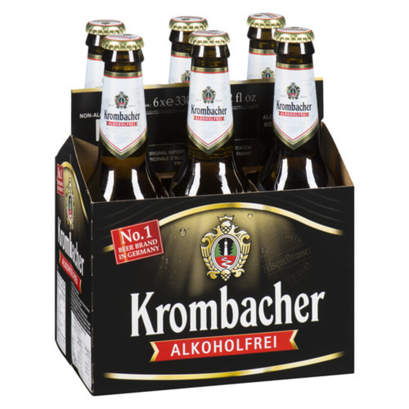Krombacher Pils Non Alcoholic Beer 6 x 330 ml (bottles) Voilà Online Groceries & Offers