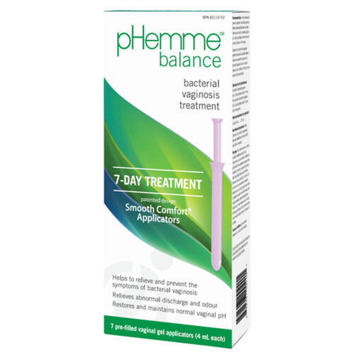 pHemme Balance Bacterial Vaginosis Treatment Applicators 7 Pre-Filled