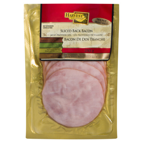 Harvest Meats Back Bacon Sliced 250 g