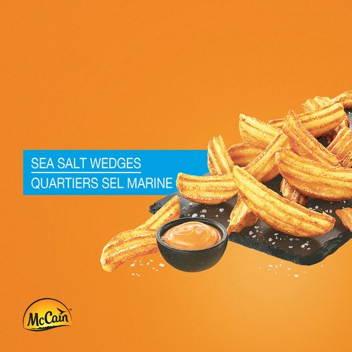 McCain Bistro Selects Wedges Sea Salt 9 Minutes 600 g  (frozen)