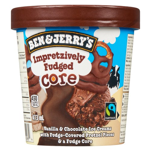 Ben & Jerry's Ice Cream Impretzively Fudged Core 473 ml
