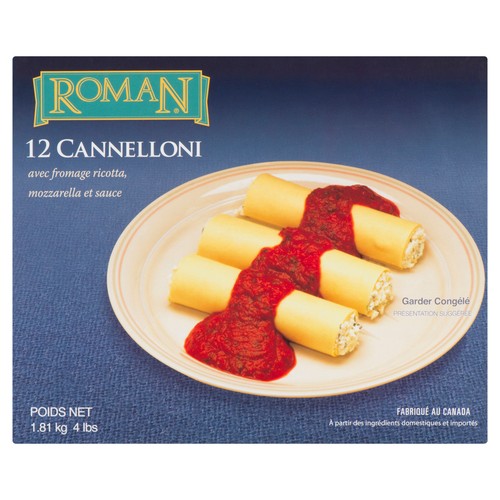 Roman Frozen Cheese Cannelloni 1.181 kg