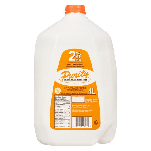Purity Milk 2% Partly Skimmed 4 L