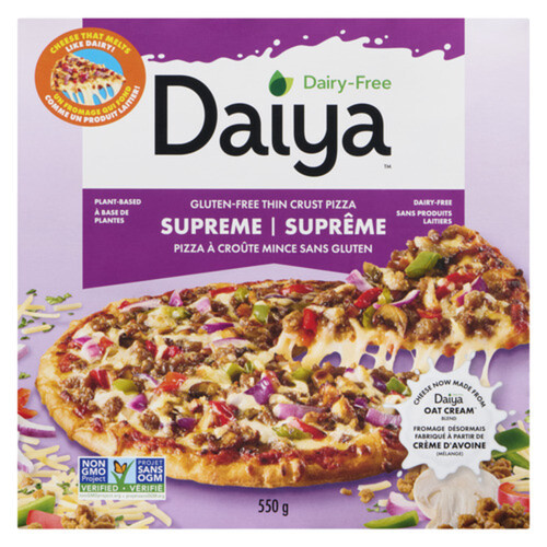 Daiya Dairy-Free Gluten-Free Vegan Frozen Pizza Supreme 550 g