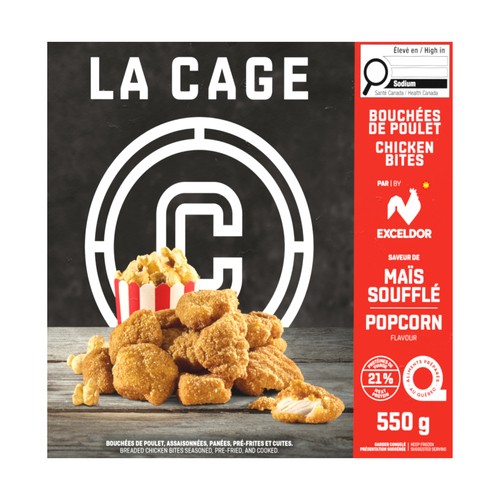 La Cage Frozen Popcorn Chicken Bites 550 g