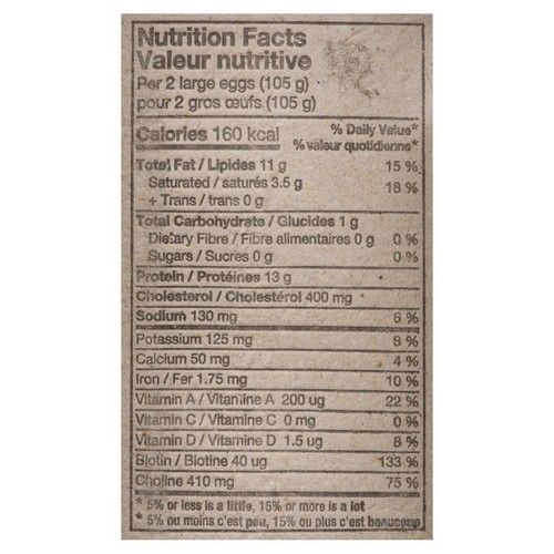Gold Egg Brown Eggs Free Run Large 12 Count
