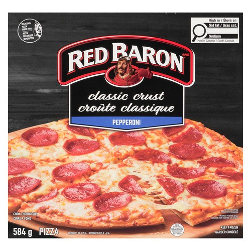 Red Baron Frozen Classic Crust Pizza Pepperoni 584 g