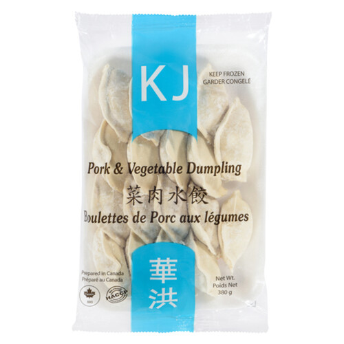 KJ Frozen Dumpling Vegetable & Pork 380 g 
