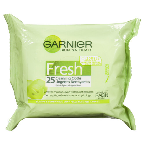 Garnier Fresh Complete Cleansing Cloths 25 EA