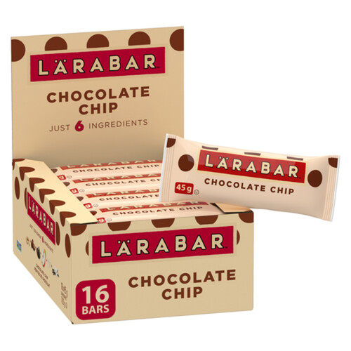 Larabar Gluten-Free Energy Bar Fruit & Nut Chocolate Chip 16 x 45 g