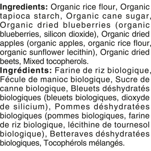 Nestle Gerber Organic Rice Rusks Blueberry Apple Beet 50 g