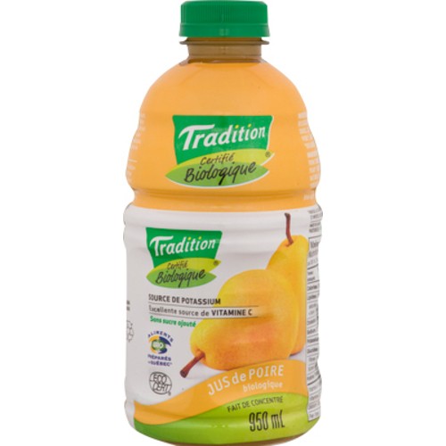 Tradition Organic Fruit Juice Blend Pear 950 ml