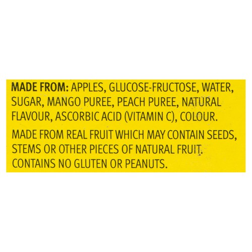Mott's Fruitsations Apple Fruit Snack Mango Peach Original 6 x 113 g