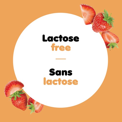 iÖGO Lactose-Free 1% Yogurt Tub Creamy Strawberry 650 g