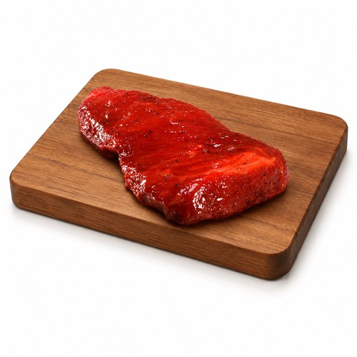 Ready-to-Cook Sterling Silver Beef Steak Whisky BBQ