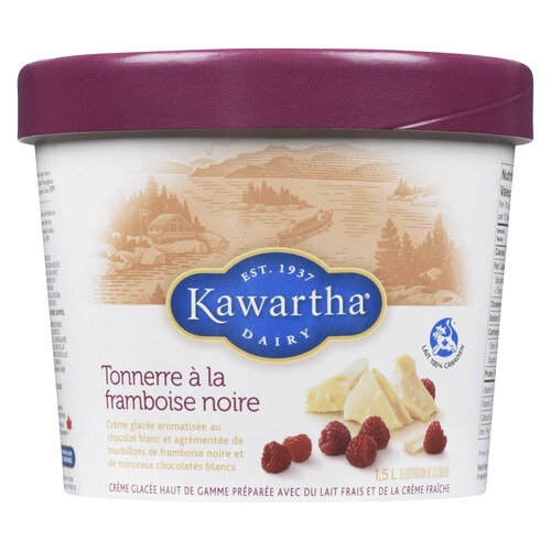 Kawartha Dairy Ice Cream Black Raspberry Thunder 1.5 L