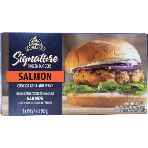 Farm Boy Signature Frozen Salmon Burgers 600 g