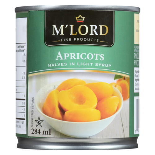 M'Lord Halves Apricots In Light Syrup 284 ml