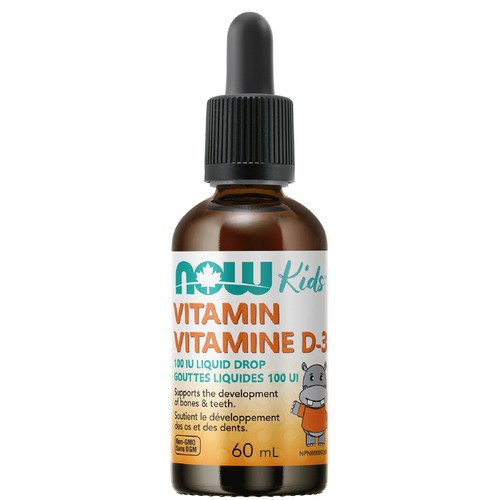 Now Kids Vitamin D 100 IU Liquid Drop 60 ml