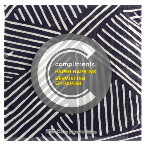 Compliments Summer Paper Napkins 3-Ply 20 Sheets