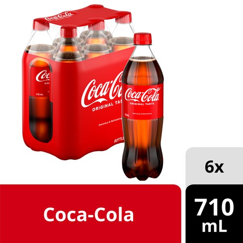 Coca-Cola Soda 6 x 710 ml (bottles)