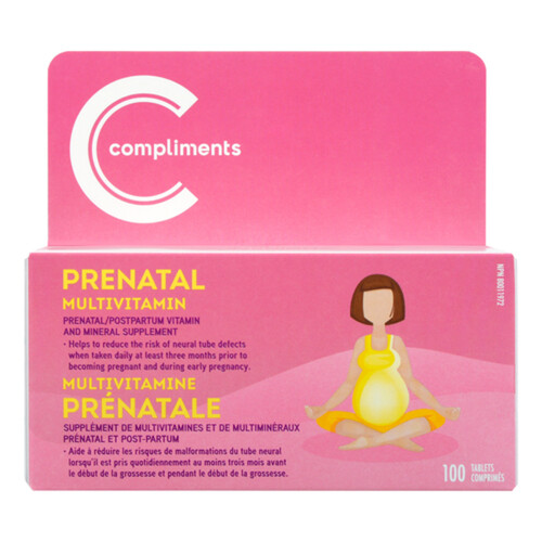 Compliments Prenatal Multivitamin 100 Count