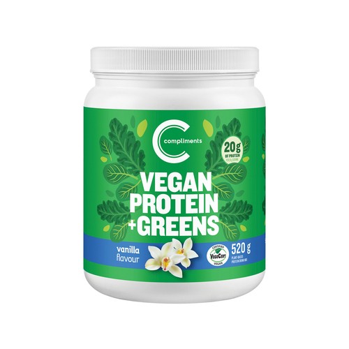 Compliments Vegan Protein Powder Vanilla 520 g