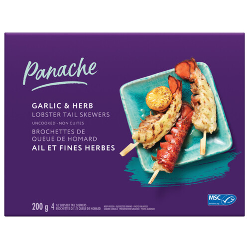 Panache Lobster Tail Skewers Garlic & Herb 200 g