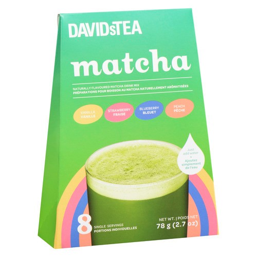 DAVIDsTEA Matcha Tea Fruity 8 Single Serves 78 g