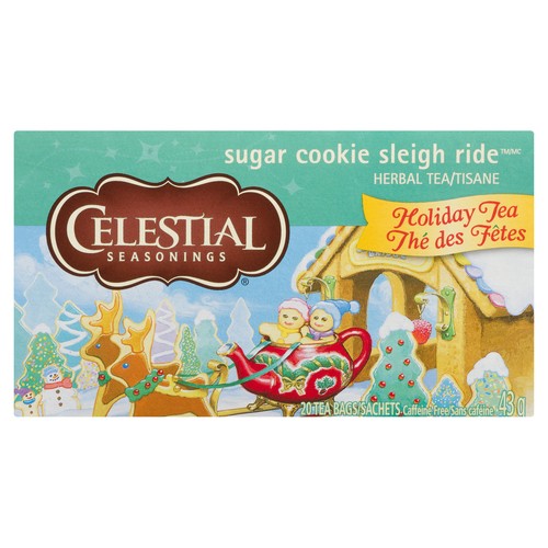 Celestial Seasonings Herbal Tea Sugar Cookie Sleigh Ride 43 g