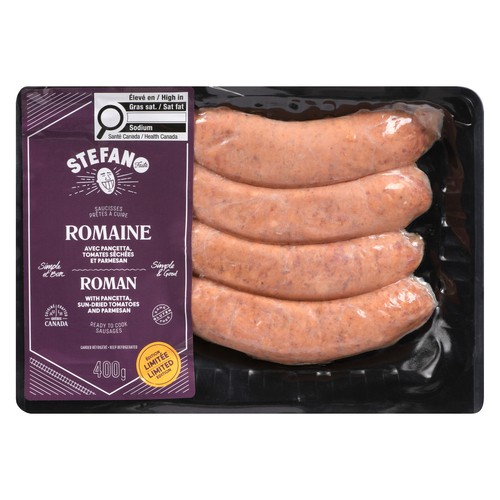 Stefano Sausage Roman With Pancetta Sun-Dried Tomatoes And Parmesan 400 g
