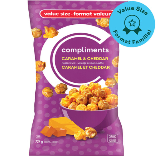 Compliments Popcorn Caramel & Cheddar 737 g