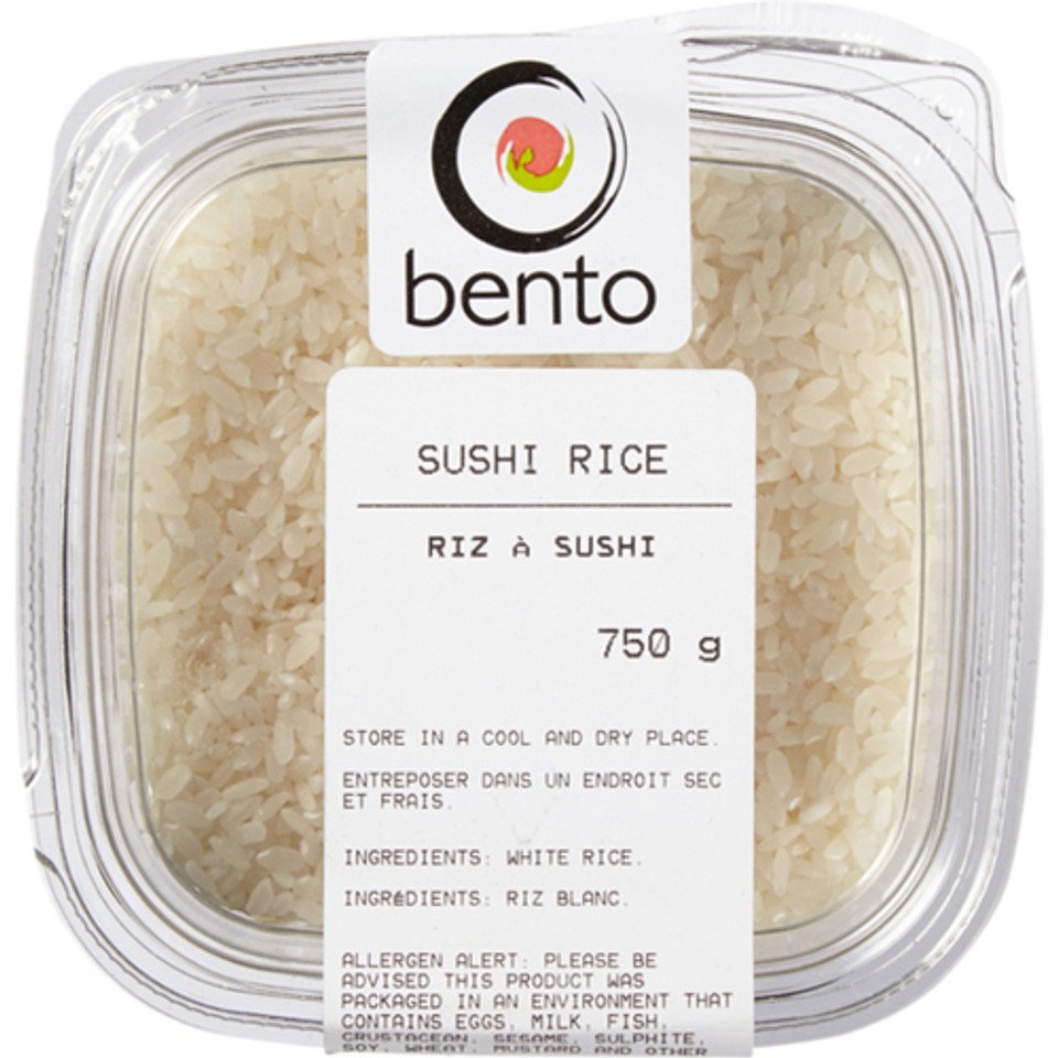 Bento Sushi Rice White 750 g - Voilà Online Groceries & Offers