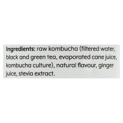 Wild Tea Ginger Root Beer Soda Kombucha 355 ml